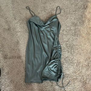 topshop satin mini dress